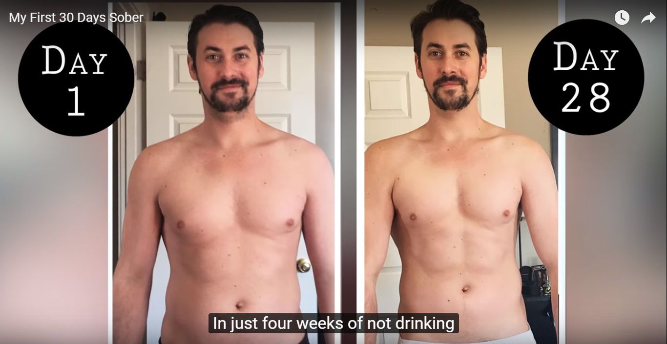 YouTube Przez 28 dni abstynencji schudł i zyskał lepsze samopoczucie