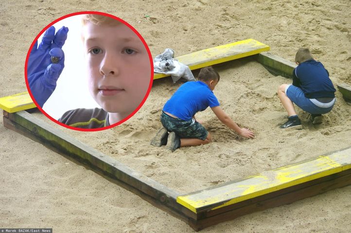 Podczas zabawy w piaskownicy 8-latek trafił na prawdziwy skarb. Wyjątkowe odkrycie chłopca