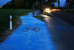 Pod Lidzbarkiem Warmińskim powstała pierwsza w Polsce świecąca ścieżka rowerowa