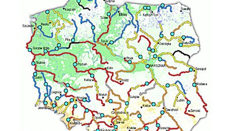 Stan wody w rzekach o godzinie 18.00 (IMiGW/pogodynka.pl)