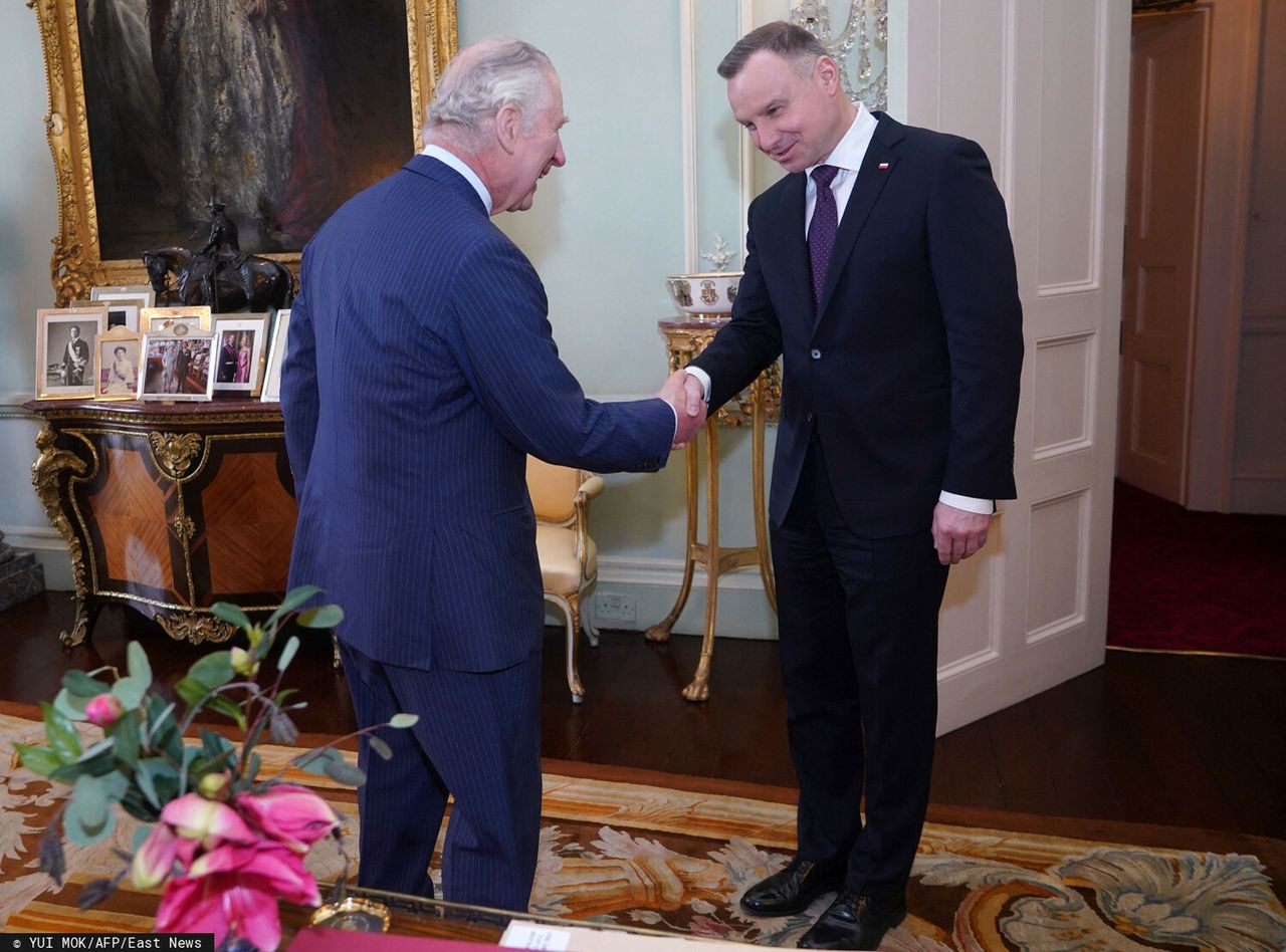 Prezydent Andrzej Duda spotkał się z Karolem III