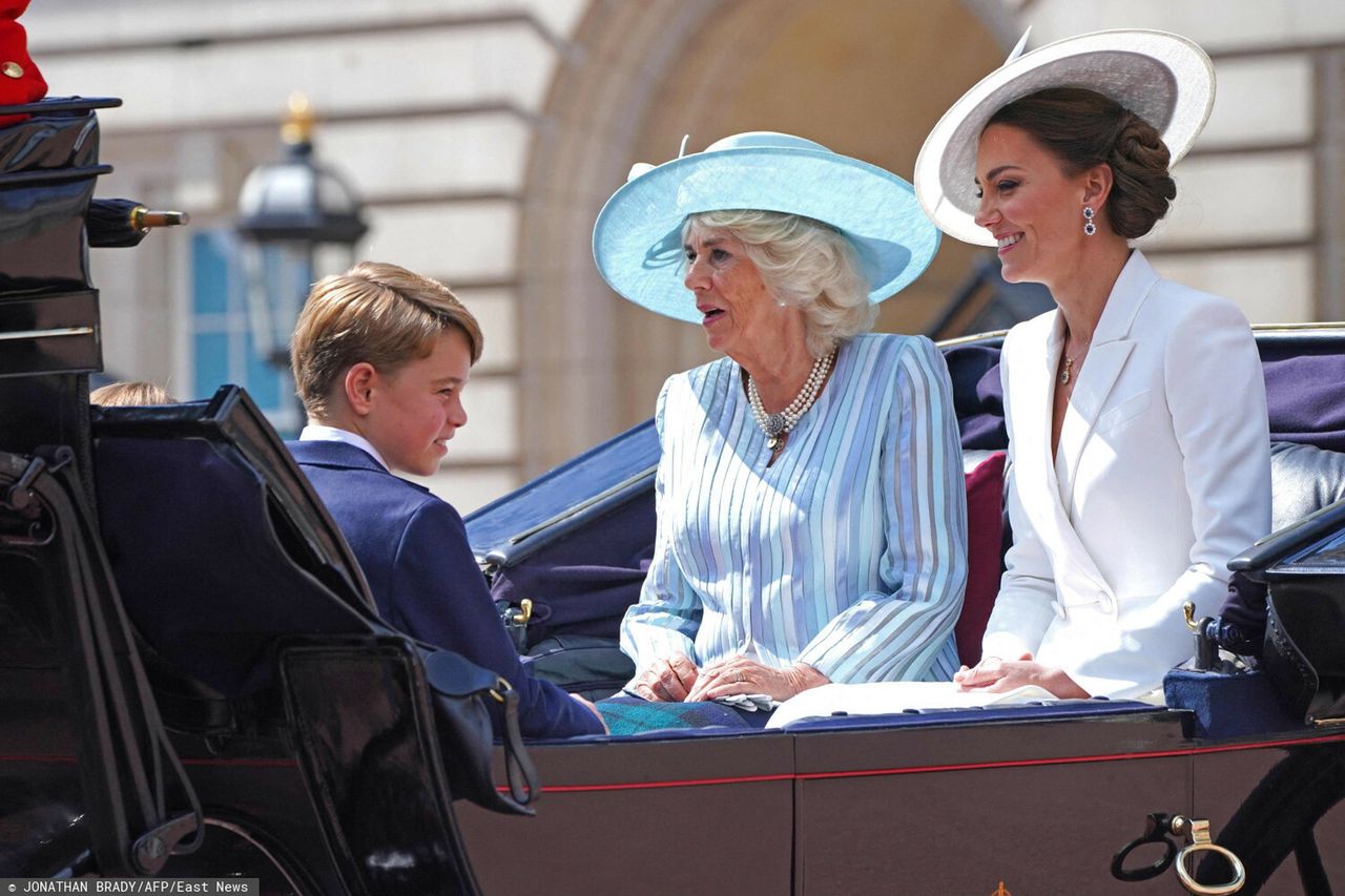 księżna Kamilla, księżna Kate - Jubileusz królowej Elżbiety - parada Trooping the Colour 2022