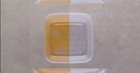 Prosty trik na wyczyszczenie plastikowych pojemników