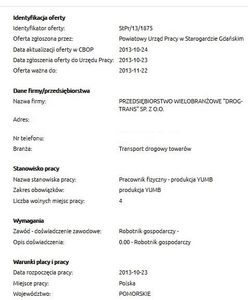 Dziadowska oferta pracy czy błąd w treści ogłoszenia?