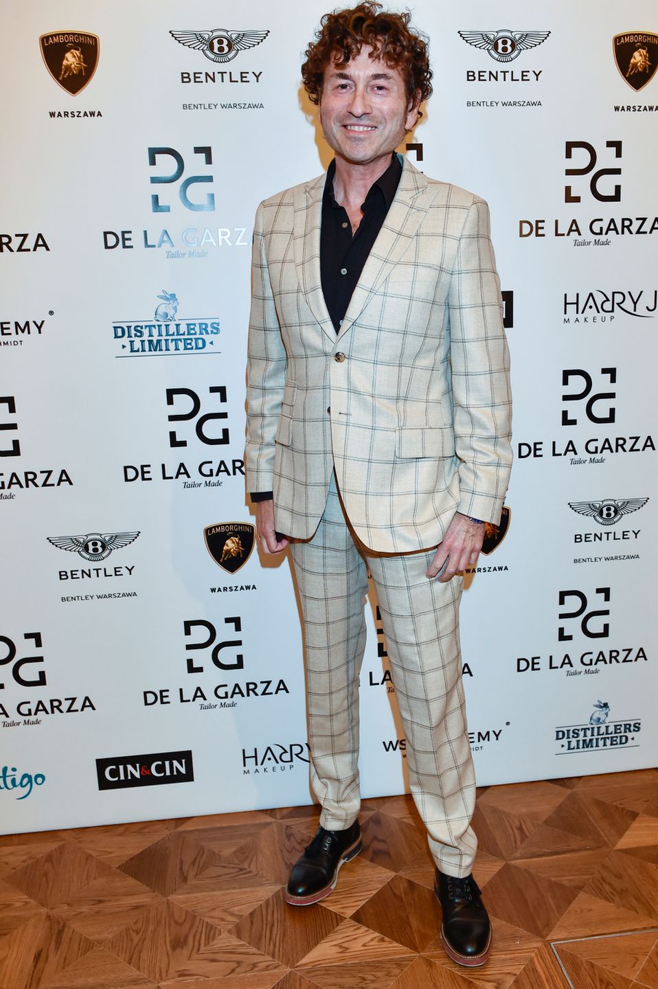 Piotr Rubik na pokazie mody Rodrigo De La Garza