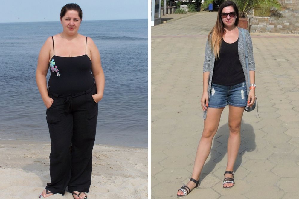 Edyta przed i po metamorfozie