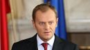 Premier Donald Tusk na konferencji.