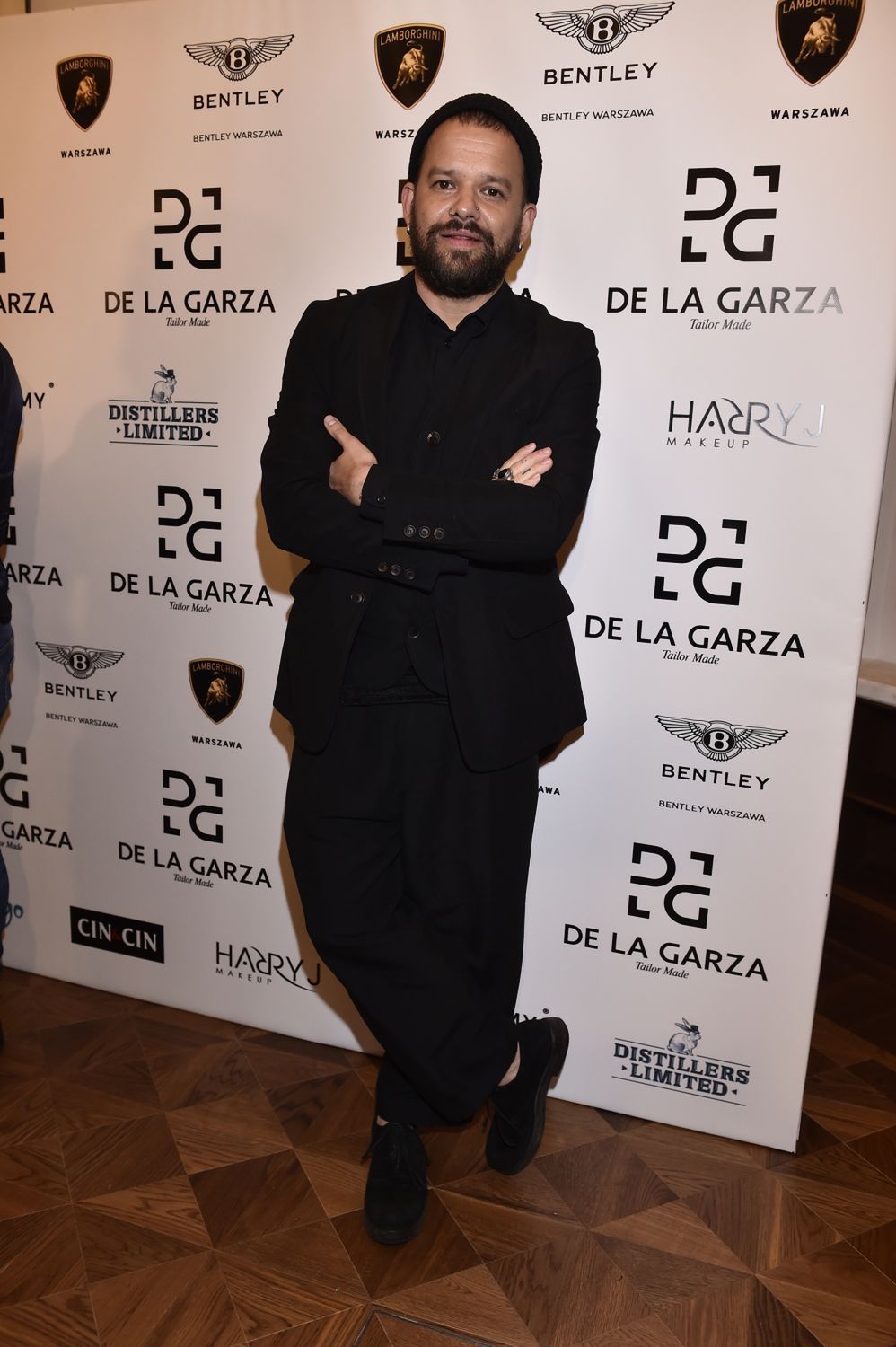 Michał Piróg na pokazie mody Rodrigo De La Garza