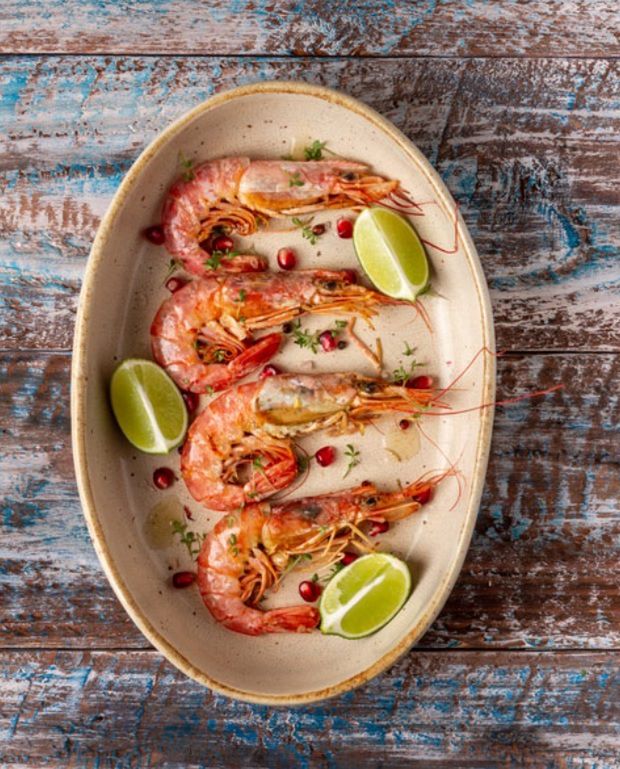 Krewetki z sosem z limonki i tequili