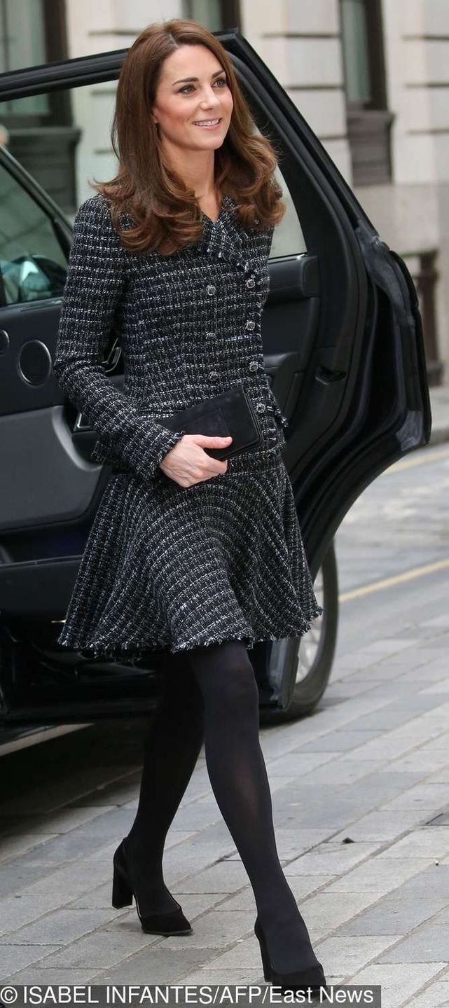 Britain's Catherine, Duchess of Cambridge, arrives to attend The Royal Foundation's 'Mental Health in Education' conference at Mercers' Hall in London on February 13, 2019. (Photo by Isabel INFANTES / AFP)