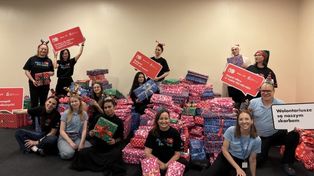 Mikołaj w szpitalu dziecięcym. Setki prezentów trafiły do małych pacjentów