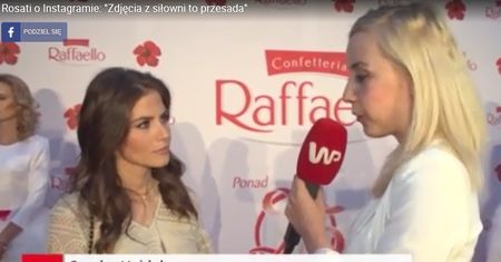 Rosati o Instagramie: "Zdjęcia z siłowni to przesada" (WIDEO)