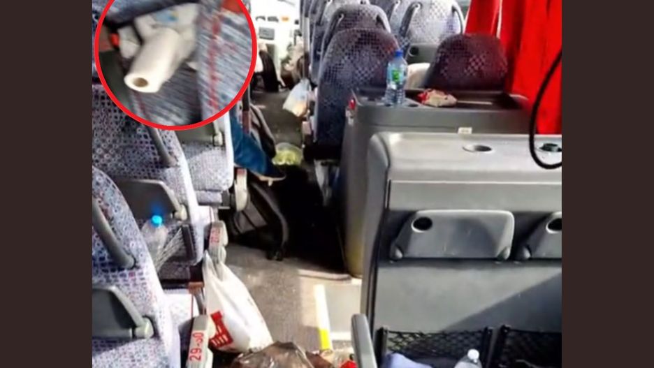 Pokazał, jak wygląda autokar po wycieczce szkolnej. "Nigdy takiego syfu nie było"