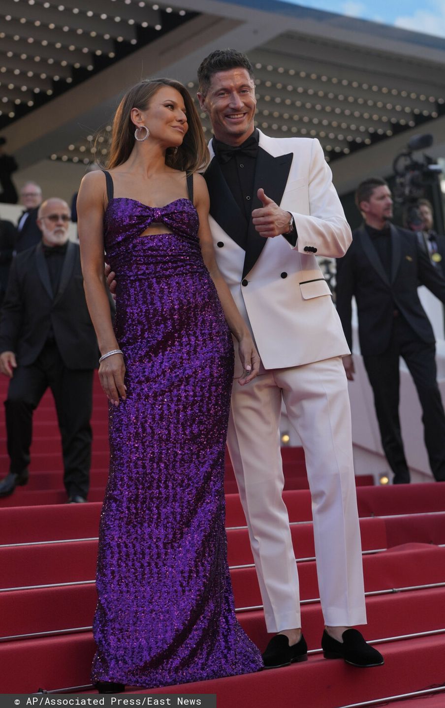 Anna i Robert Lewandowscy w Cannes