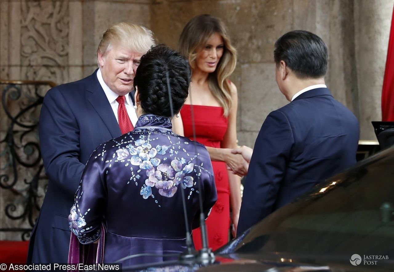 Melania Trump i Donald w Chinach