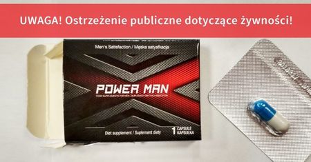 "Power Man" zawiera niedozwoloną substancję. Jest oficjalne ostrzeżenie