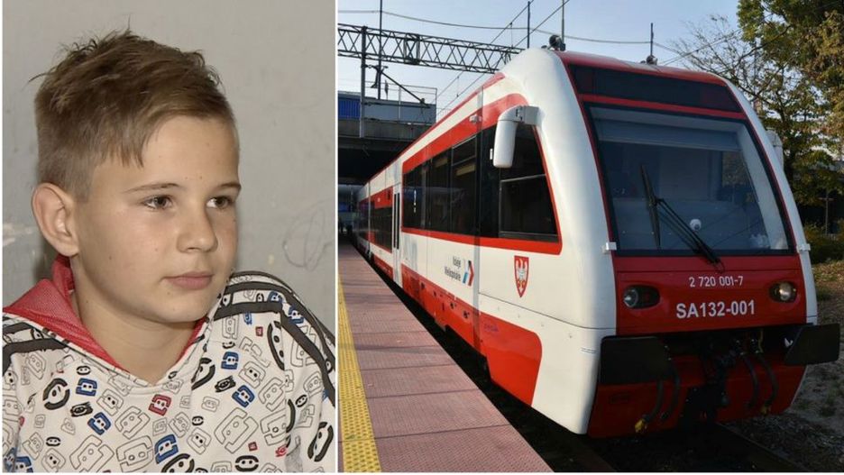 Chłopiec wyproszony z pociągu