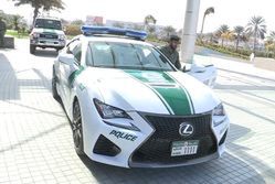 Lexus RC F we flocie policji w Dubaju