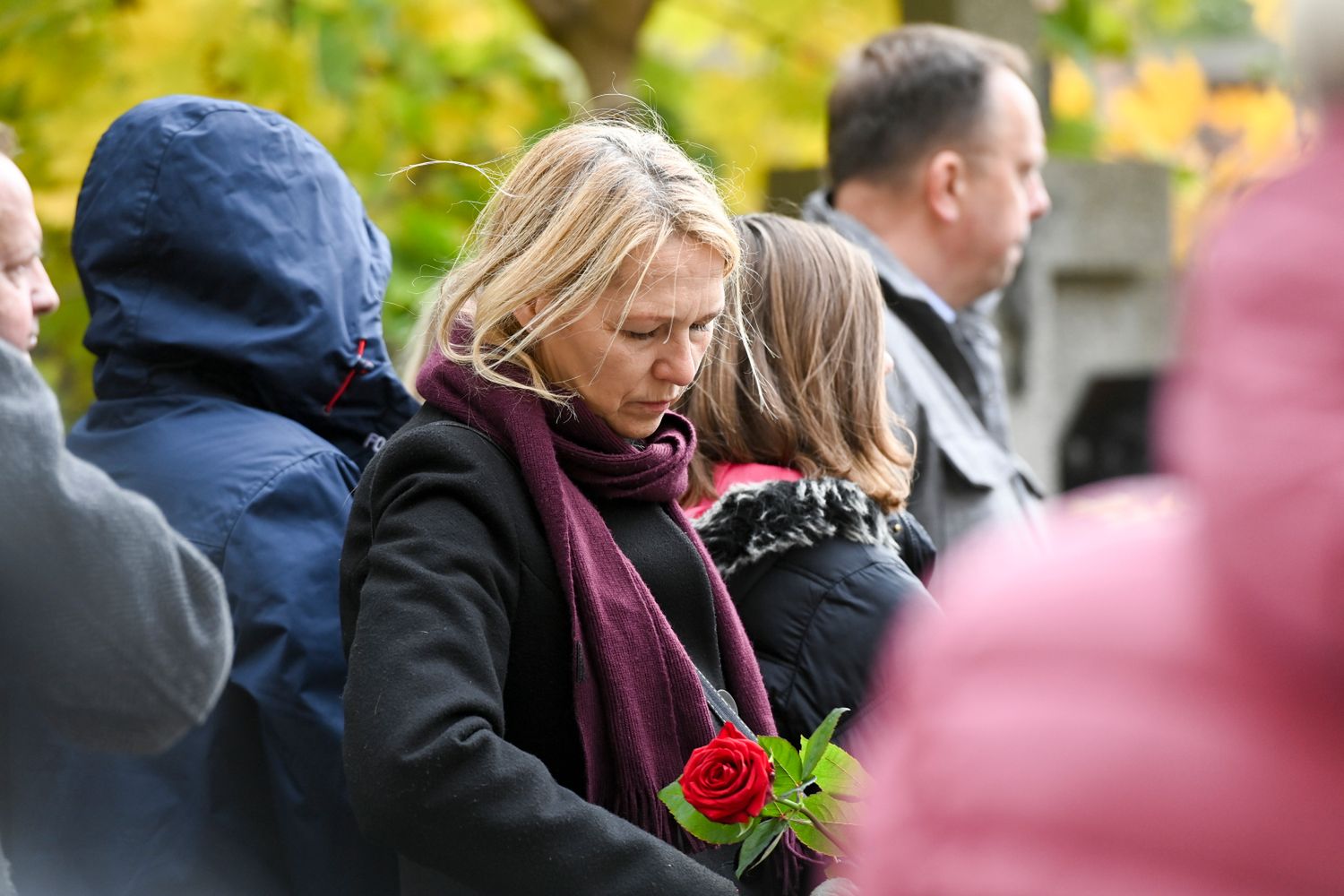 Marzanna Graff - pogrzeb Pawła Nowisza