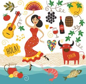 Hiszpania - kolorowanka