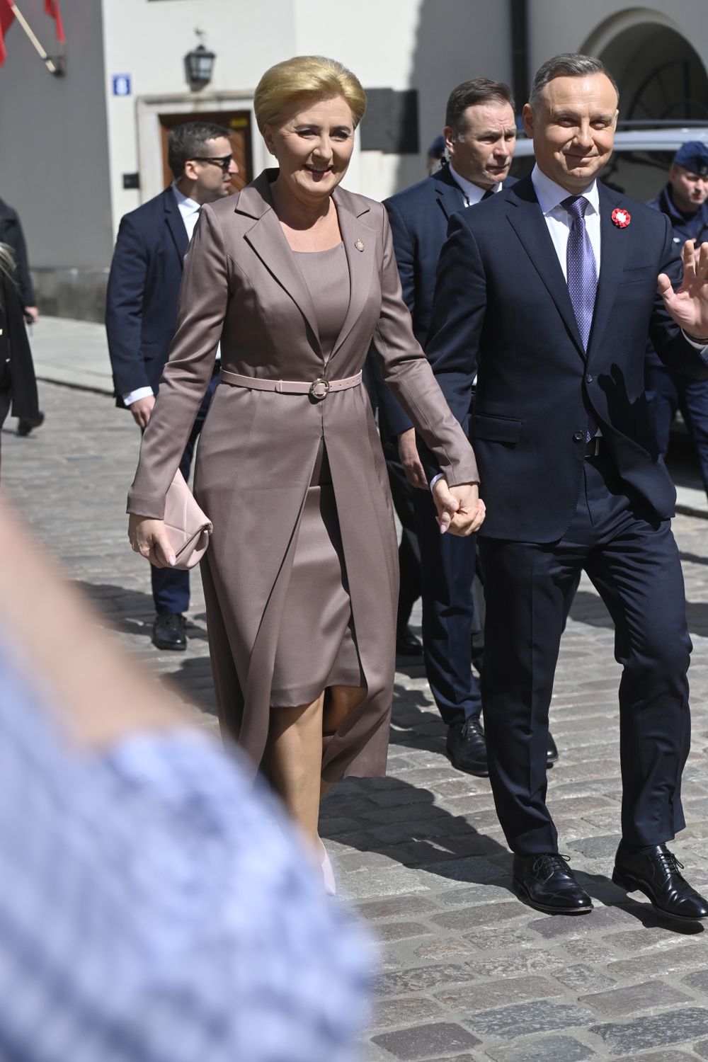 Agata Duda i Andrzej Duda na obchodach Święta Narodowego Trzeciego Maja (fot. AKPA)