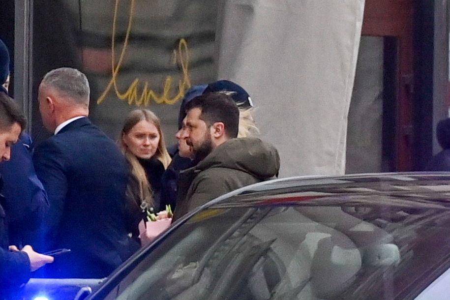 Wołodymyr Zełenski i Ołena Zełenska w Polsce (fot. Akpa)