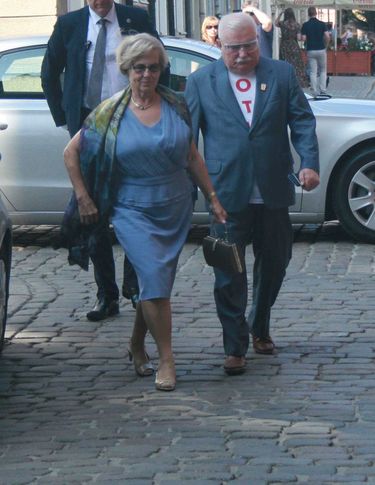 Lech i Danuta Wałęsa na ślubie córki