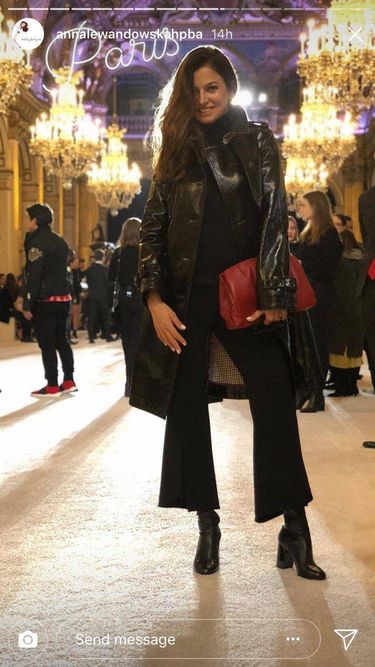 Anna Lewandowska na Paris Fashion Week