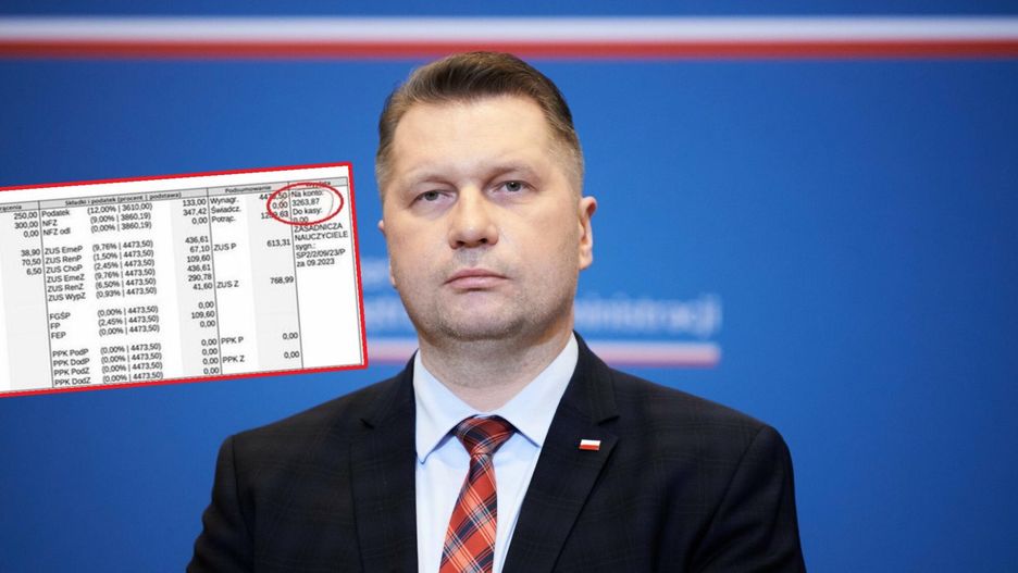 Minister Czarnek mówi, ile zarabiają nauczyciele. W odpowiedzi pedagodzy pokazali paski z wypłatą