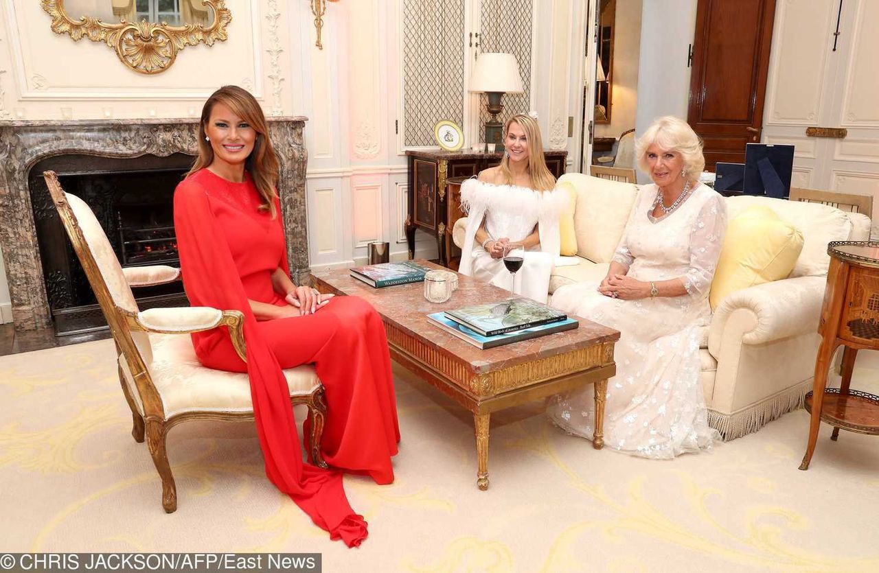 Melania Trump i Camilla Parker-Bowles na kolacji w Londynie