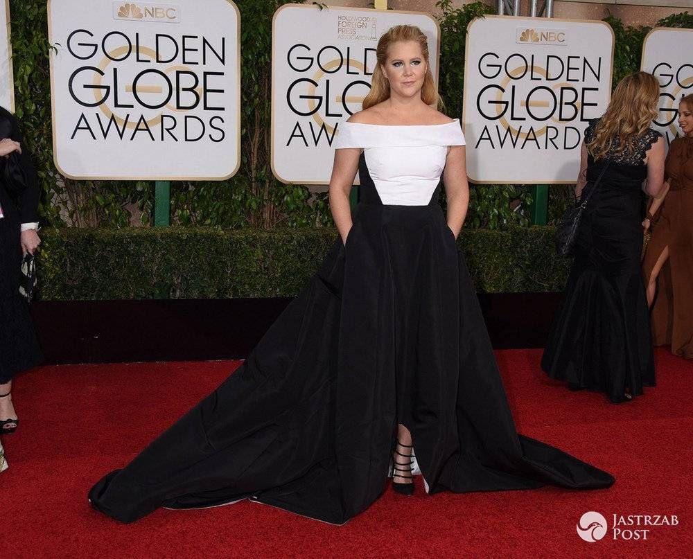 Amy Schumer w sukni Prabal Gurung, Złote Globy 2016 (fot. ONS)