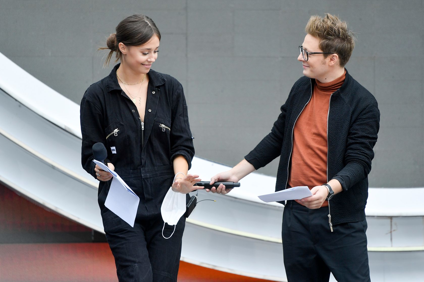 Izabella Krzan, Mateusz Szymkowiak - gwiazdy na próbie do festiwalu w Opolu