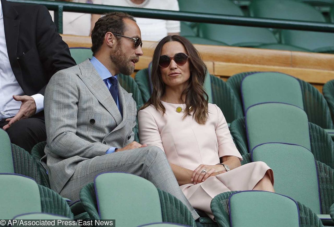 James Middleton i Pippa Middleton na Wimbledonie,