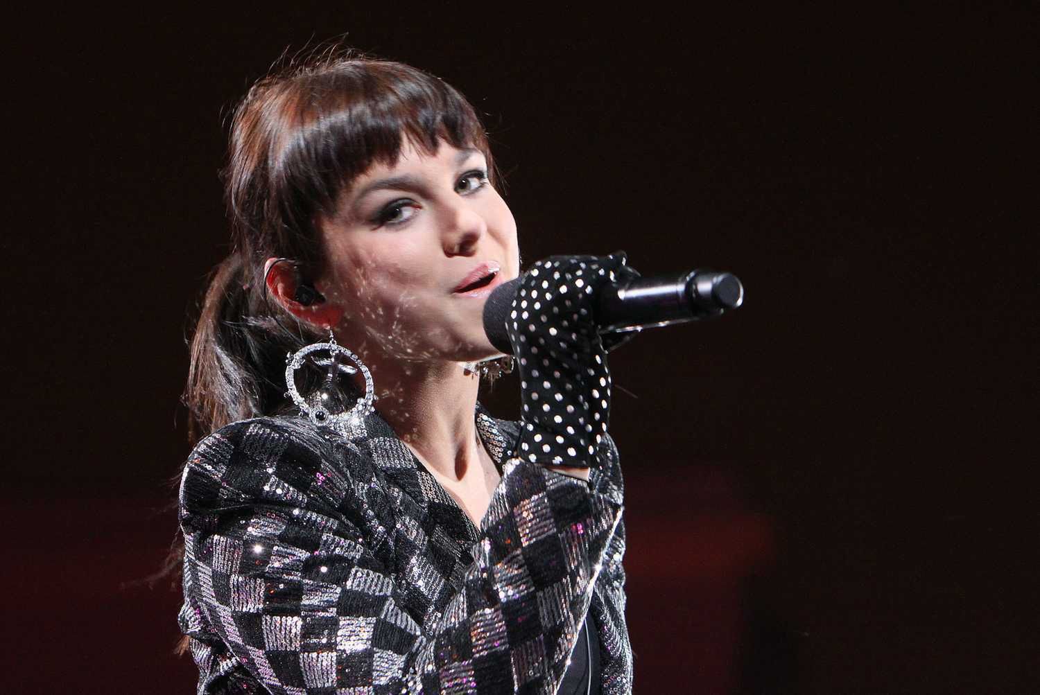 Ewa Farna podczas sylwestra w Łodzi 2009 r.
