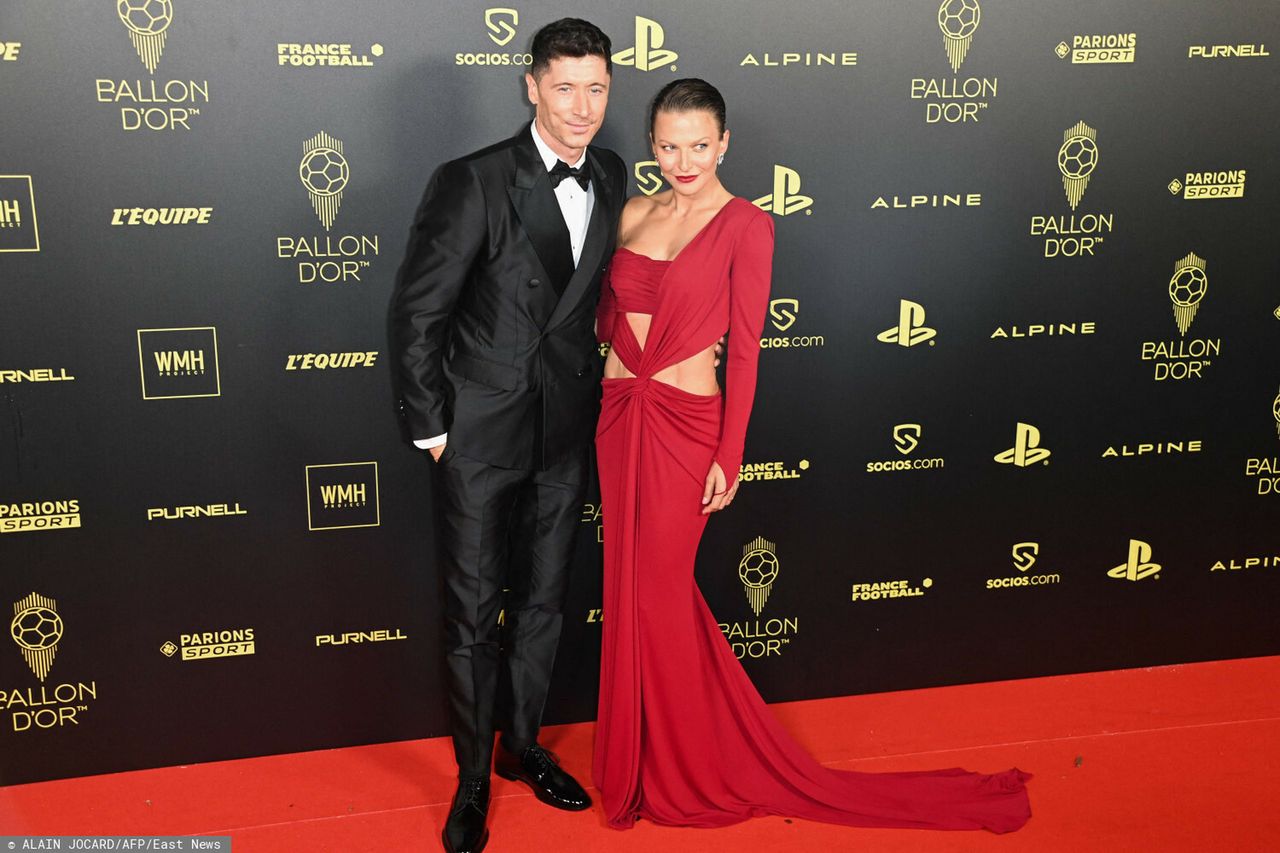 Robert Lewandowski i Anna Lewandowska. Złota Piłka 2022