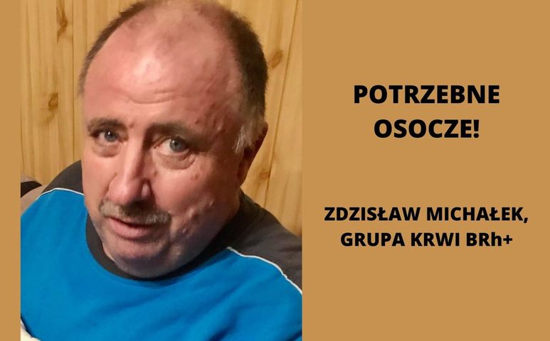 Zdzisław Michałek potrzebuje osocza ozdrowieńców