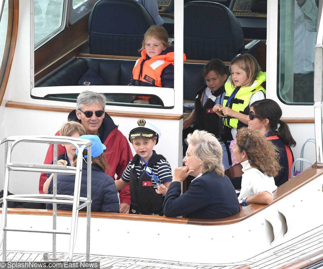 Książę George i księżniczka Charlotte na regatach żeglarskich  King's Cup 2019