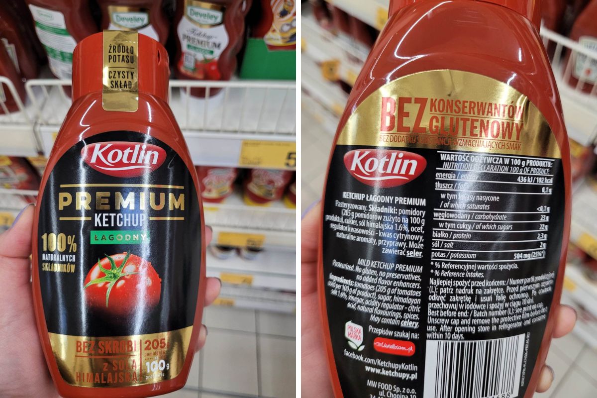Kotlin. Ketchup łagodny premium