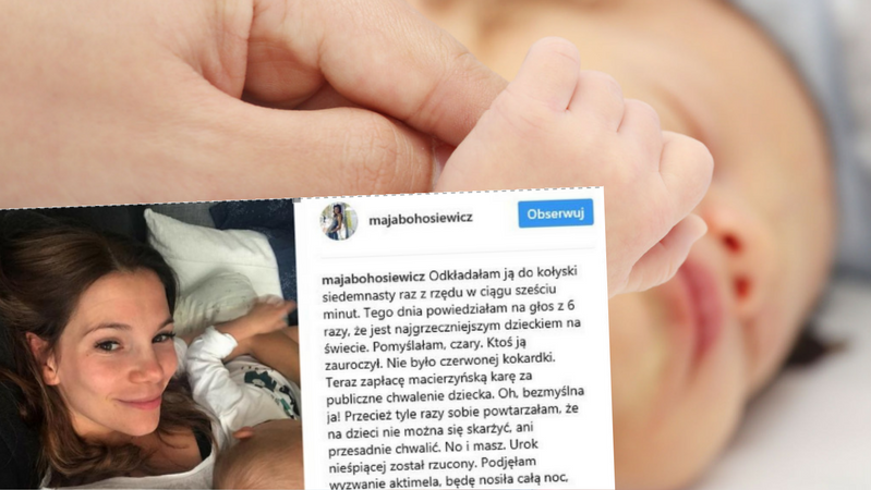 Bohosiewicz wypróbowała nietypowy sposób usypiania dziecka