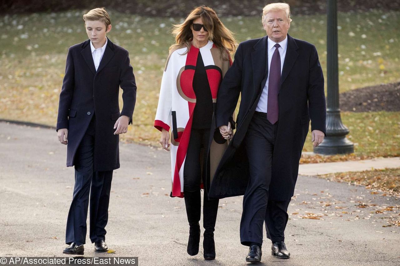 Barron Trump przyćmił Melanię Trump w święto dziękczynienia