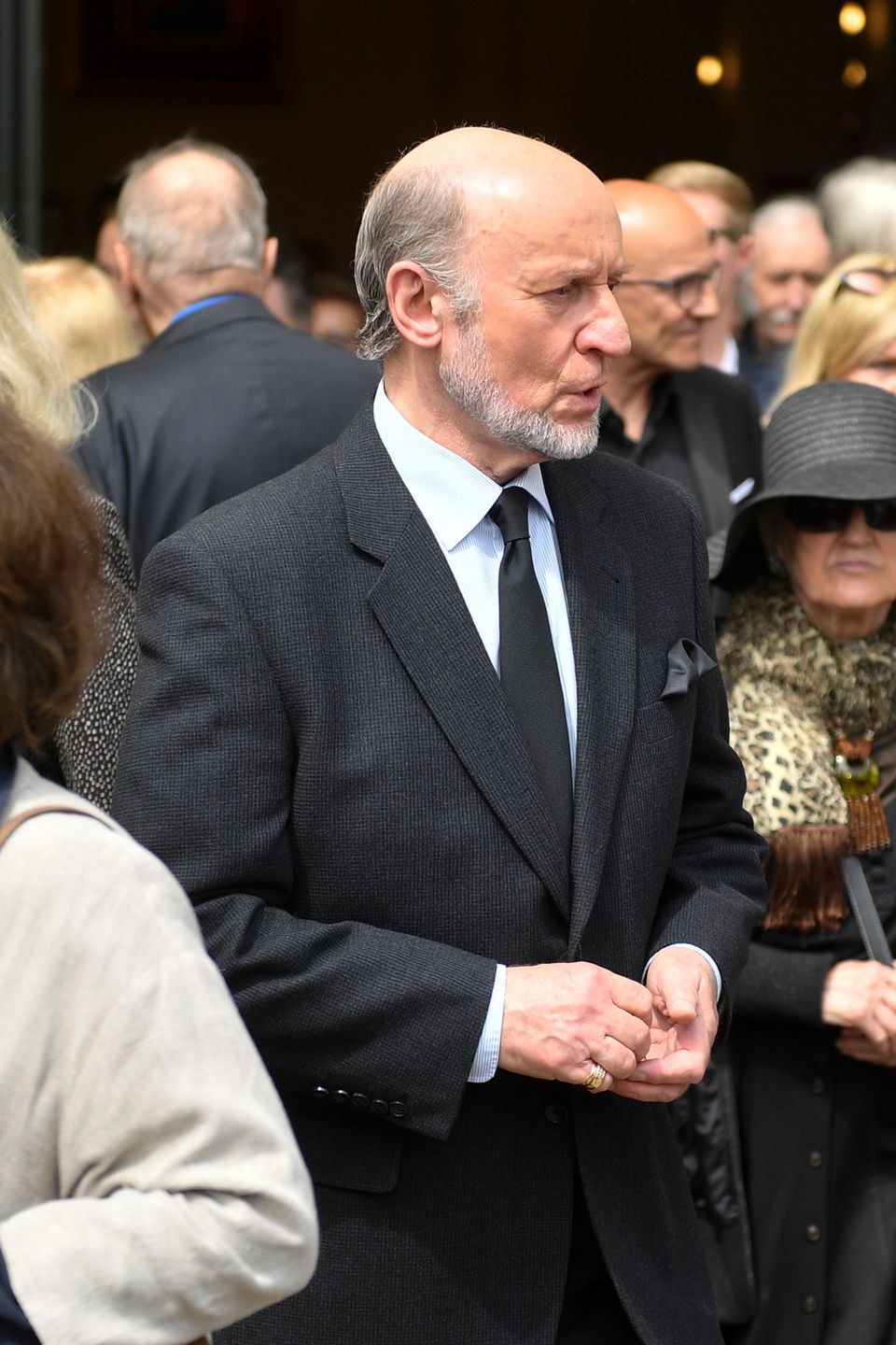 Piotr Fronczewski - pogrzeb Andrzeja Korzyńskiego