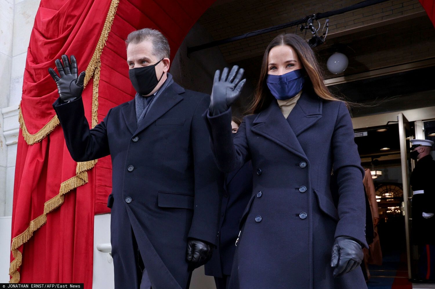 Hunter Biden i Joe Biden na zaprzysiężeniu Joe Bidena na prezydenta USA