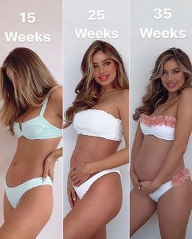 Modelka Belle Lucia zhejtowana za "maleńki" brzuch w ósmym miesiącu ciąży