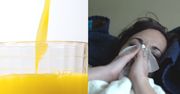 Najlepszy drink na grypę i przeziębienie. Pij sok pomarańczowy, gdy jesteś chory (WIDEO)