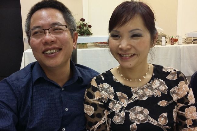 Hoai Nam Trinh z żoną