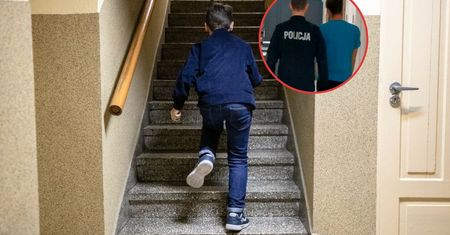 7-latek uciekł z mieszkania. Biegł chodnikiem i wzywał pomocy