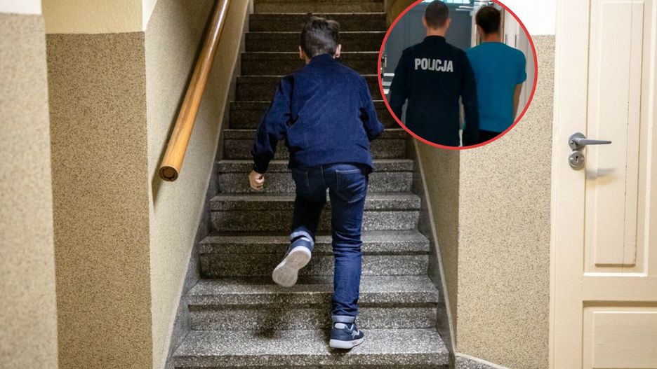 Siedmiolatek uciekł z mieszkania. Biegł chodnikiem i wzywał pomocy