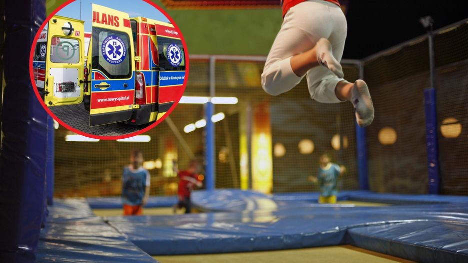 Głogów. Wypadek w parku trampolin. Dziecko trafiło do szpitala