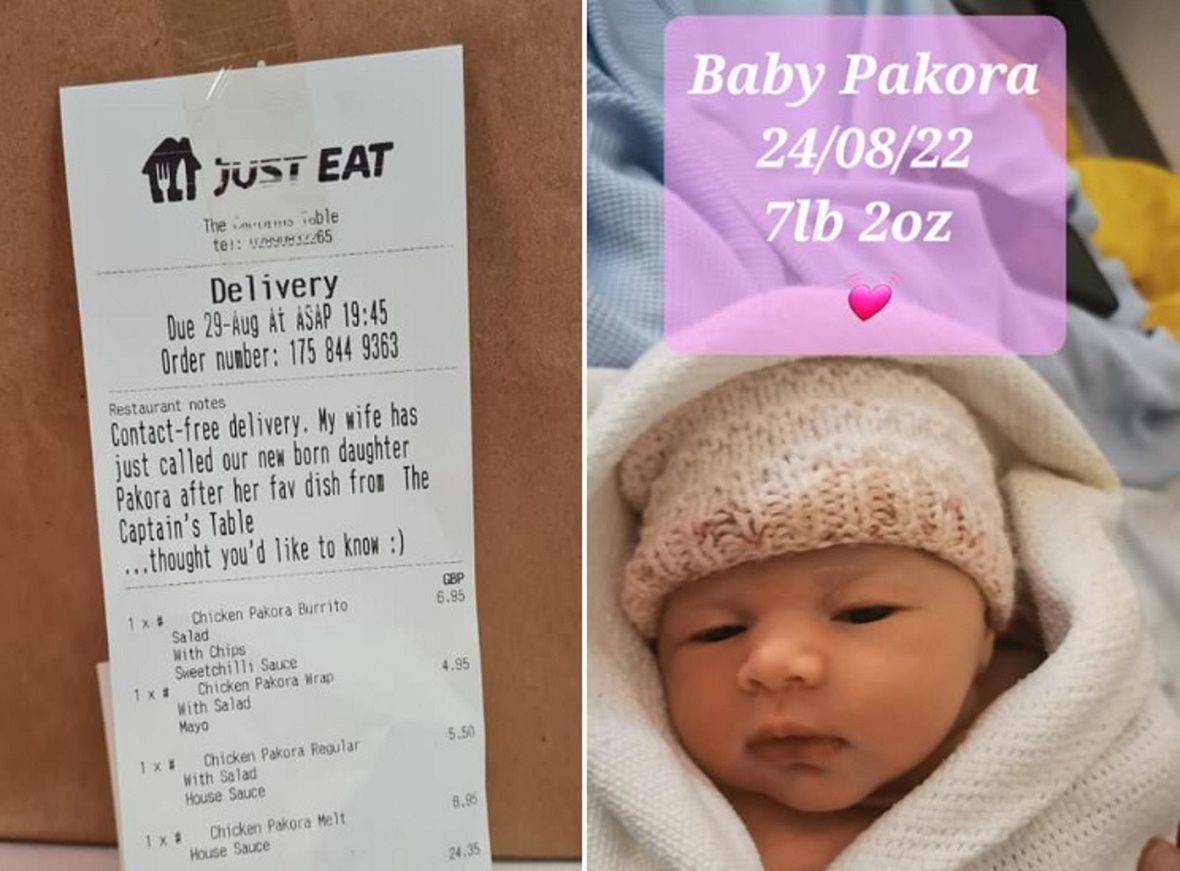 Dziewczynka otrzymała imię po indyjskiej potrawie