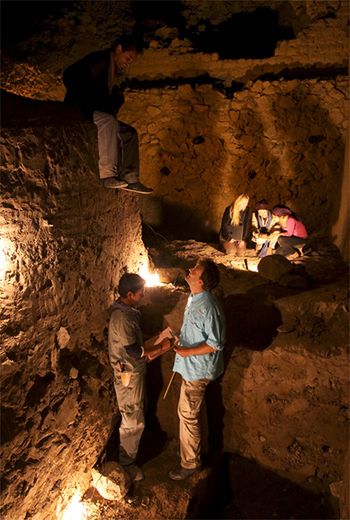 Stanowisko archeologiczne w Huarmey w Peru 